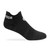 Black Lightweight Performance Blend Athletic Ankle Socks Side View