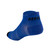 Royal Blue Lightweight Performance Blend Athletic Ankle Socks Off Back View