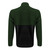 Men's Green and Black PolarTec Recycled Brush Fleece Zip-Up Jacket Back View