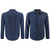 Hybrid Trail Long Sleeve Blue Front and Back View