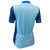 Women's club cycling jersey - blue solid - off back