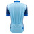 Women's club cycling jersey - blue solid - back