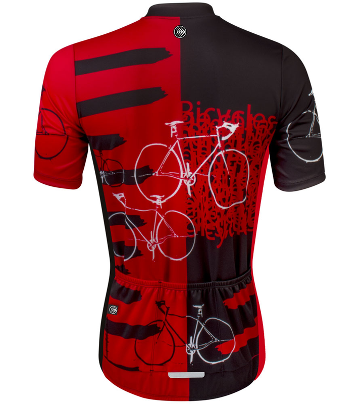 Aero|Tech|Designs Tall Man's Long Sleeve Cycling Jersey w/Back pocketsMade in USA