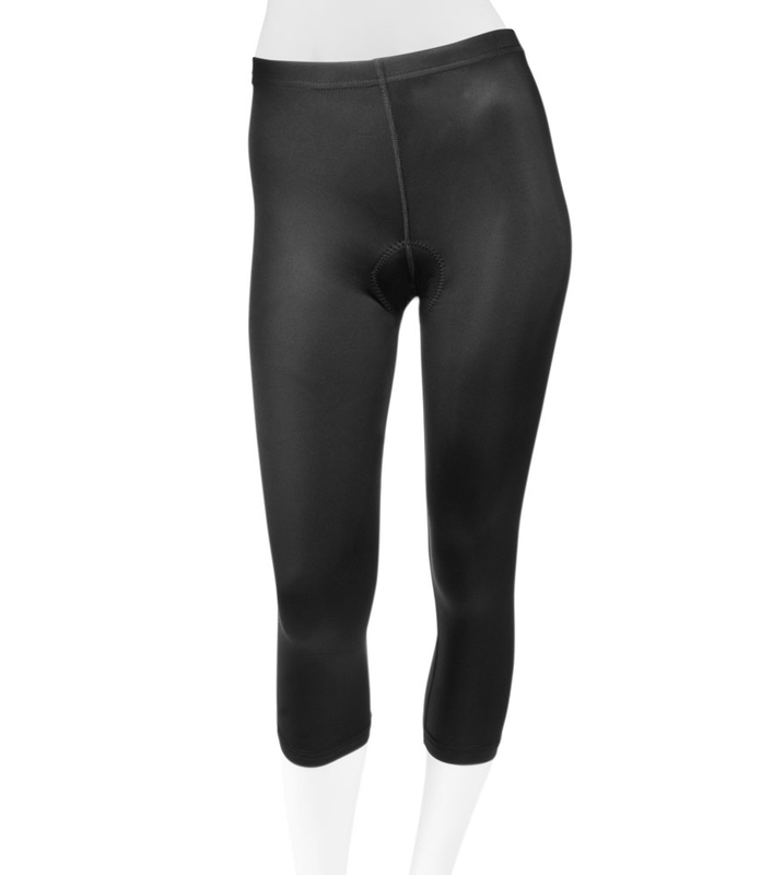 Baleaf womens medium black cycling pants capri padded crotch medium