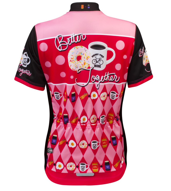 pink cycling jersey women's