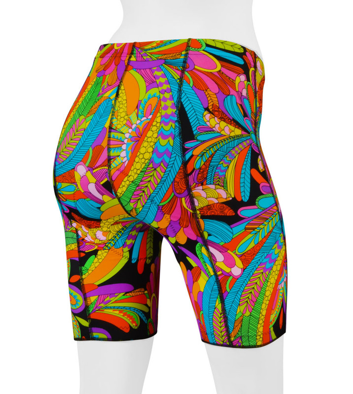 womens printed bike shorts