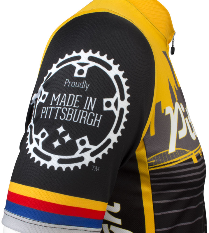 Pittsburgh Steel City Cyling Jersey - Made in The USA