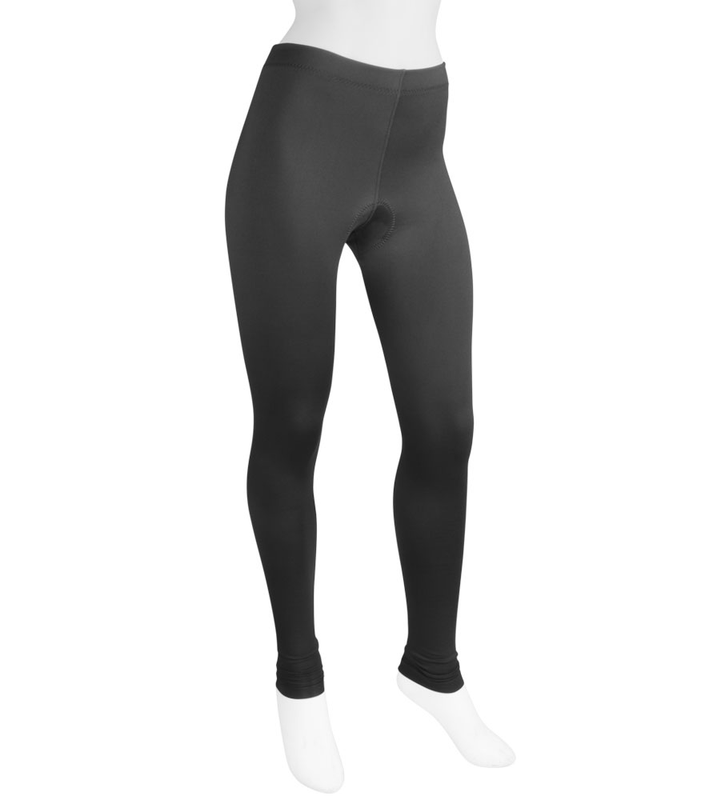 Womens Black Winter Thermal Padded Cycling Tights