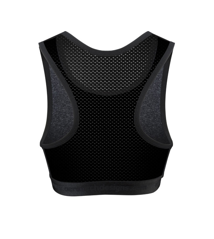 Women's Black Sports Bra - Breathable Supplex Fabric by Aero Tech