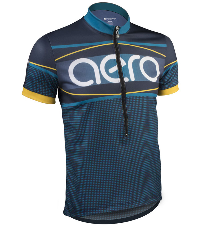Custom Printed Cycling Apparel Fitness Jersey by Aero Tech Custom