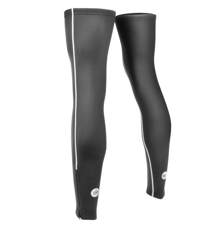 Thermal Stretch Fleece Reflective Cold Weather Cycling Leg Warmers