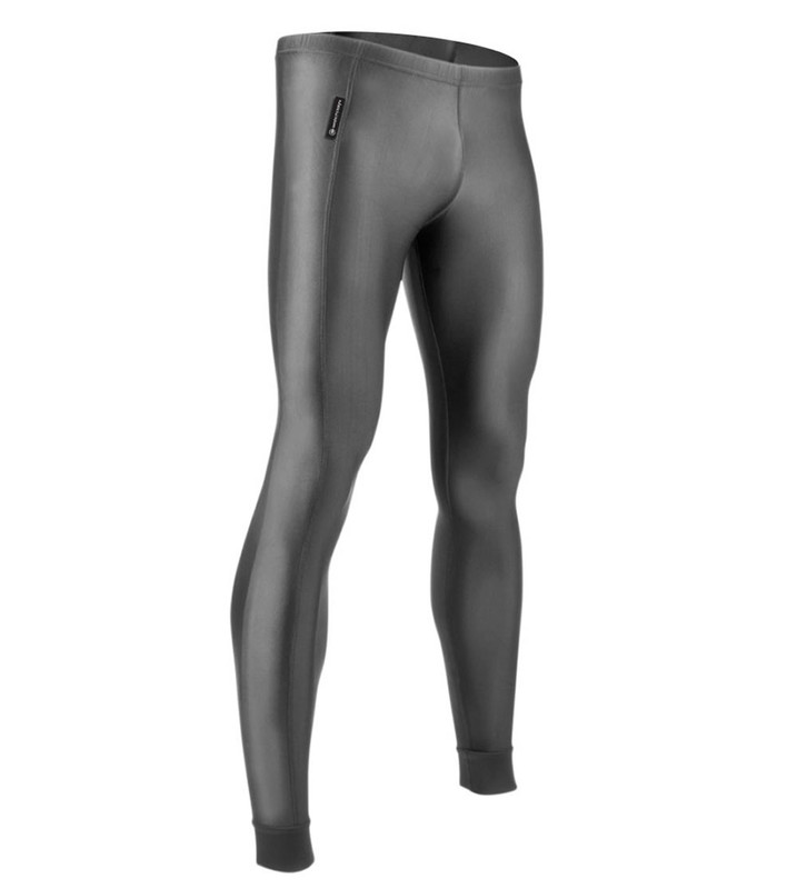 Men's Black Thin Shiny Spandex Tights Compression Pants Medium M