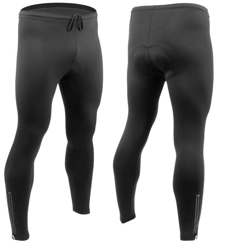 Big Man's Stretch Fleece Cycling Tights 