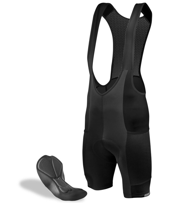 Men& 39;s Thermal Bib Shorts Black - TACTIC SPORT