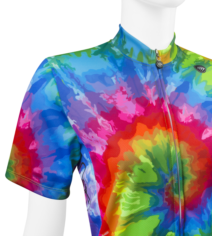 Tie Dye Novelty Women's Cycling Jersey - Pastel