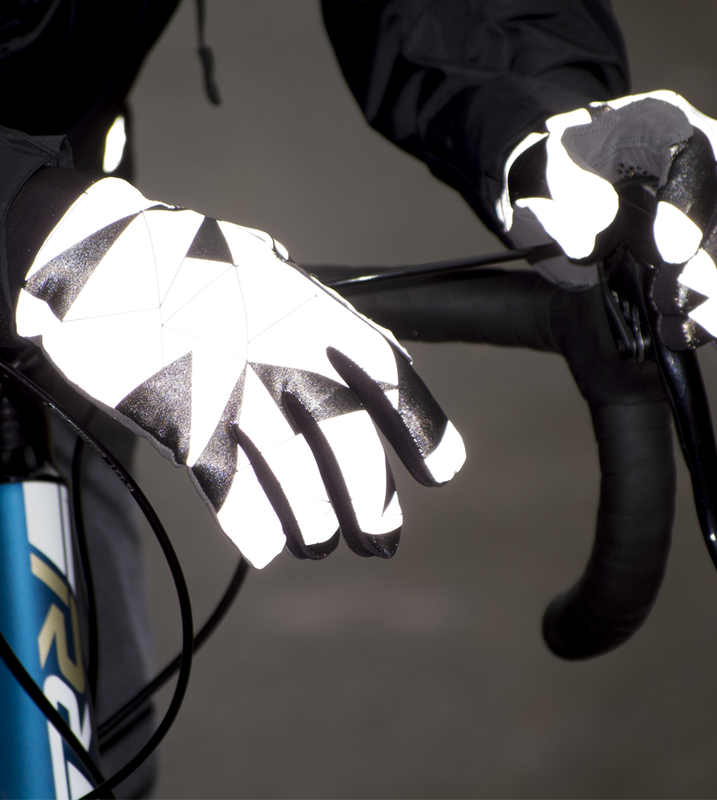 reflective cycling gloves