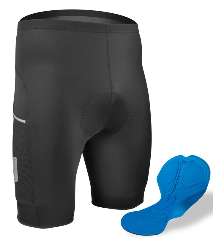 Microperforated 25cm compressive cycle shorts