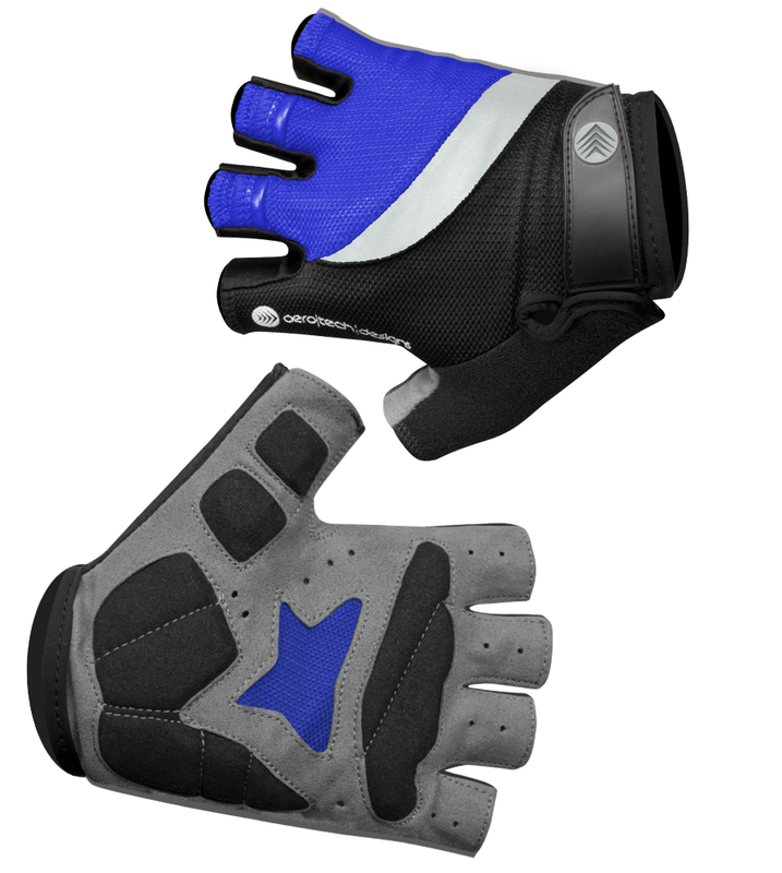 Aero Tech Gel Padded Lightweight Reflective Cycling Gloves