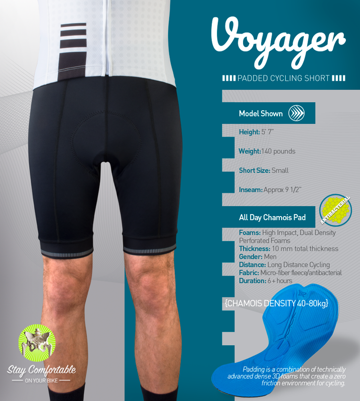 Men's Voyager Padded Cycling Shorts