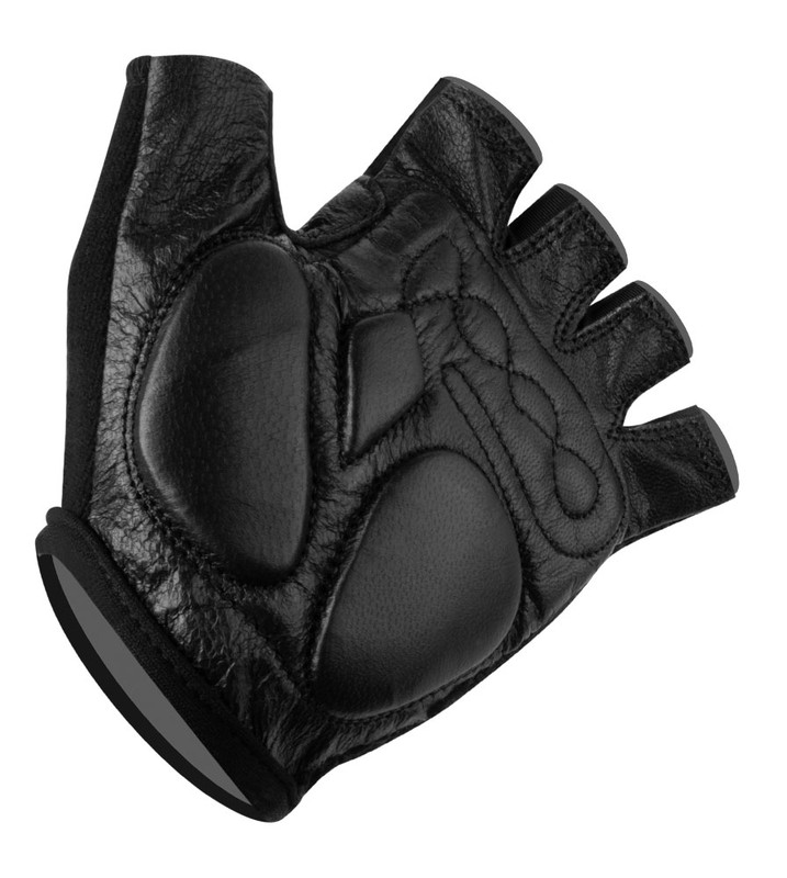 Thick Gel Padded Natural Cotton Crochet / Leather Biking Glove