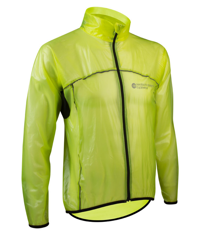 packable cycling rain jacket