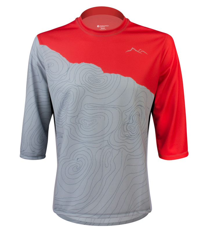 Camber MTB Bike Jersey for Men - Downhill Freestyle 3/4 Sleeve