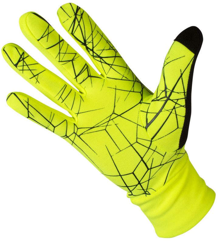 Safety Yellow Lightweight Silicone Palm Full Finger Cycling