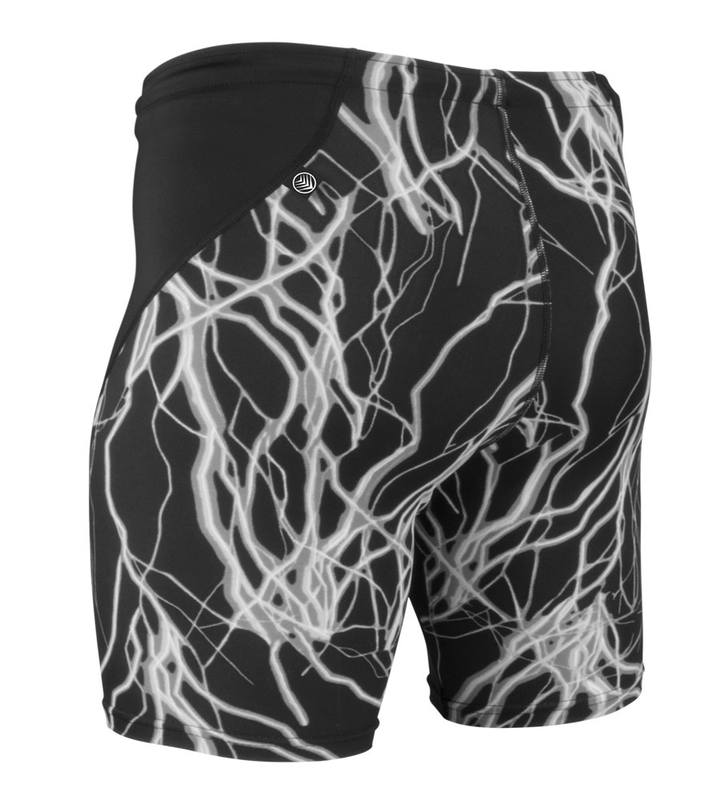 Light Blue - Men's Sport Shorts With Compression Liner - Printed