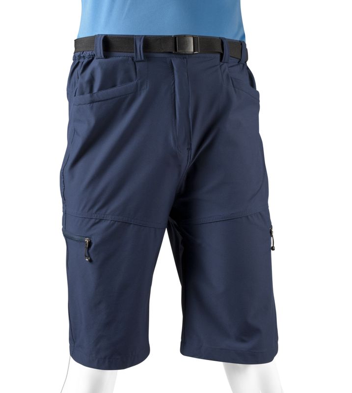 Mens Capri Cargo Hiking Shorts Loose Relaxed Fit Multi-Pockets