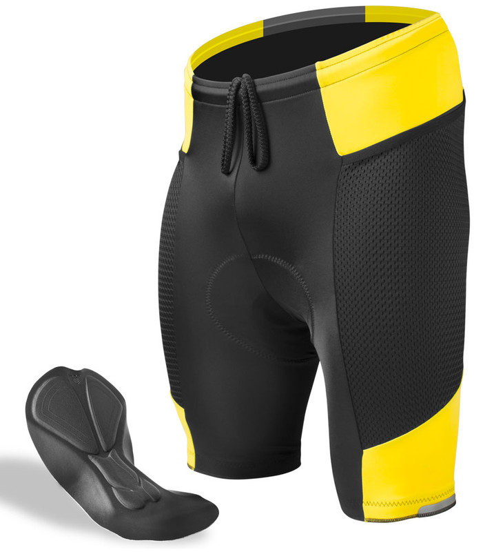 Mens Cycling Underwear Gel Padded Breathable Mtb Bike Shorts Anti-sweat  Briefs
