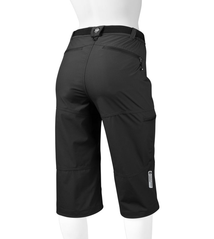 Women's Urban Pedal Pushers Stretch Woven Knickers with Cargo Pockets