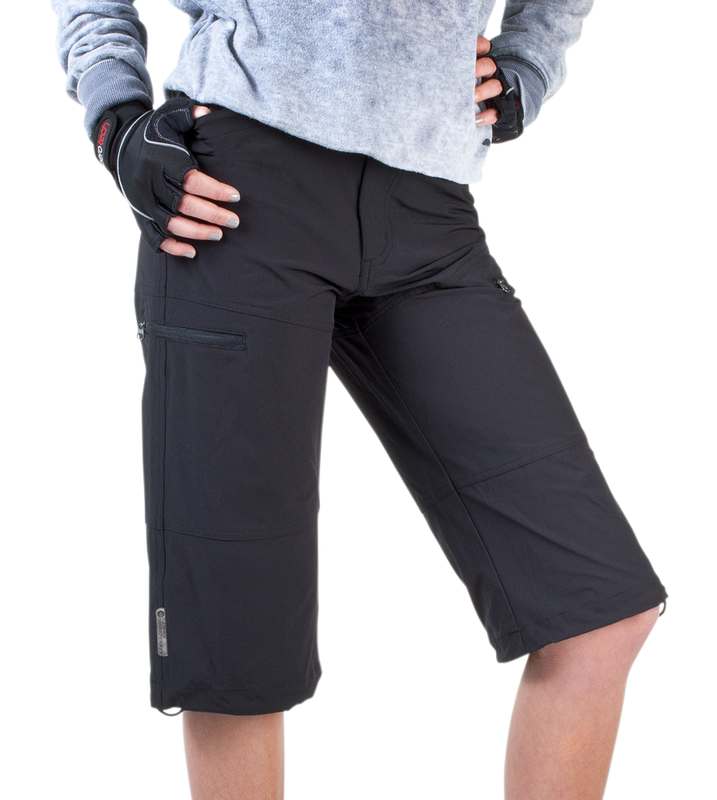 Women's Urban Pedal Pushers Stretch Woven Knickers with Cargo Pockets