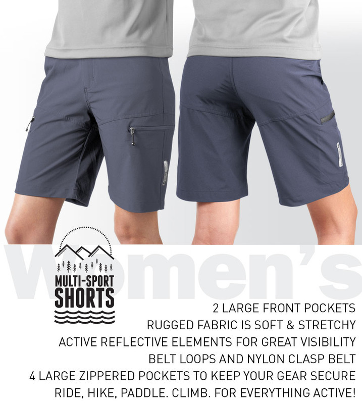 Women's Multi-Sport Shorts  Unpadded Activewear Shorts for Woman