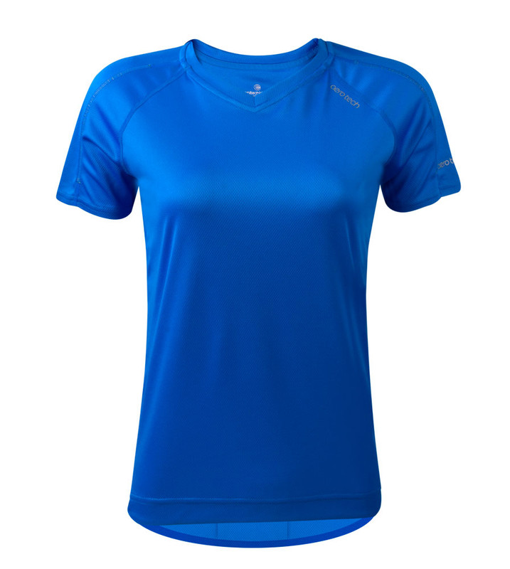 Women's Tech Performance Cycling Tee Shirt with Pocket and Reflective Trim