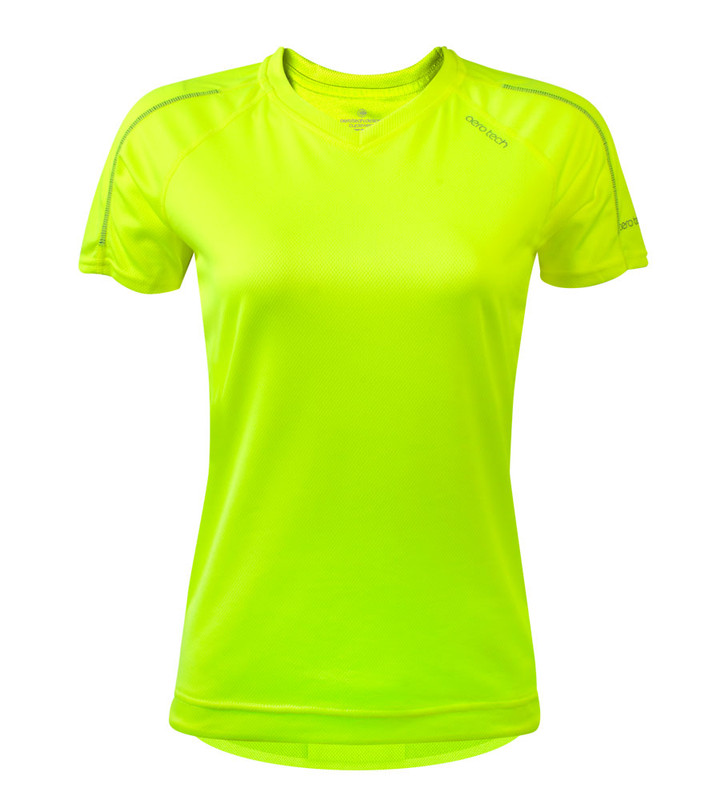 Women's Tech Performance Cycling Tee Shirt with Pocket and Reflective Trim