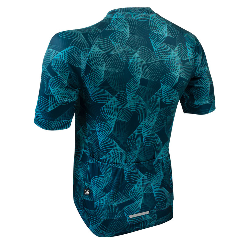 Men's Premium Printed Short Sleeve Tailored Fit Cycle Jersey