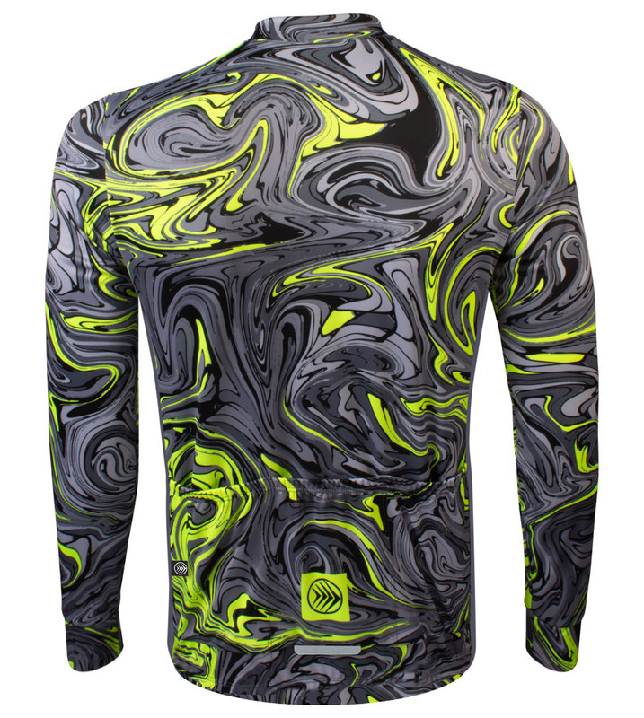 Men's Hydro Dip Cycling Jersey | Heavyweight Long Sleeve Classic Fit ...