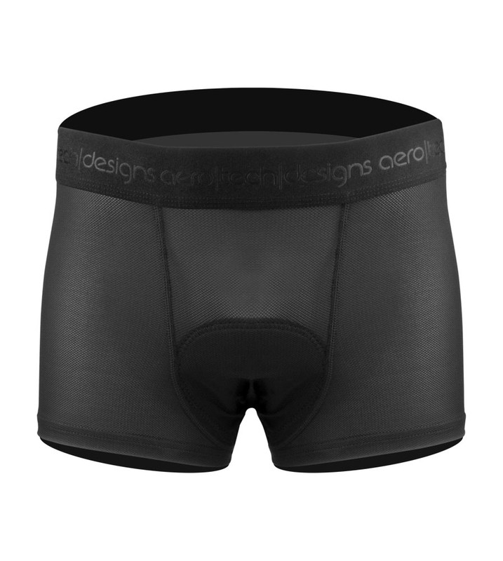 Men's Shorty Liner | Black Padded Cycling Underwear | Aero Tech