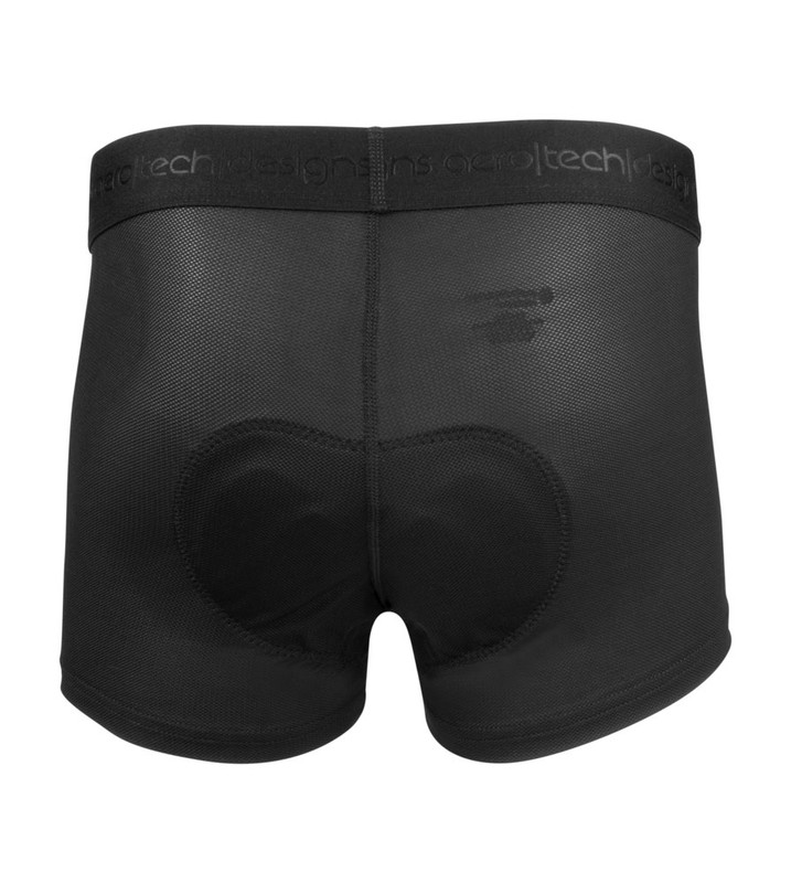 Men's Shorty Liner, Black Padded Cycling Underwear