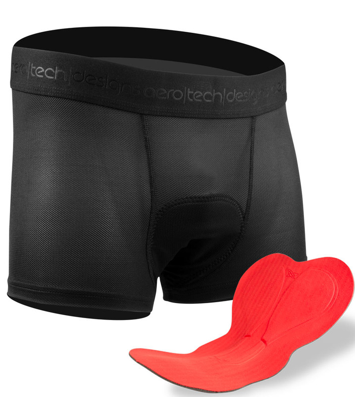 Men's Shorty Liner | 3 Inseam | Black Mesh Padded Underwear