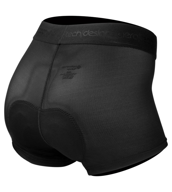 Women's Shorty Padded Liner | 3 Inseam Black Mesh Cycling Underwear