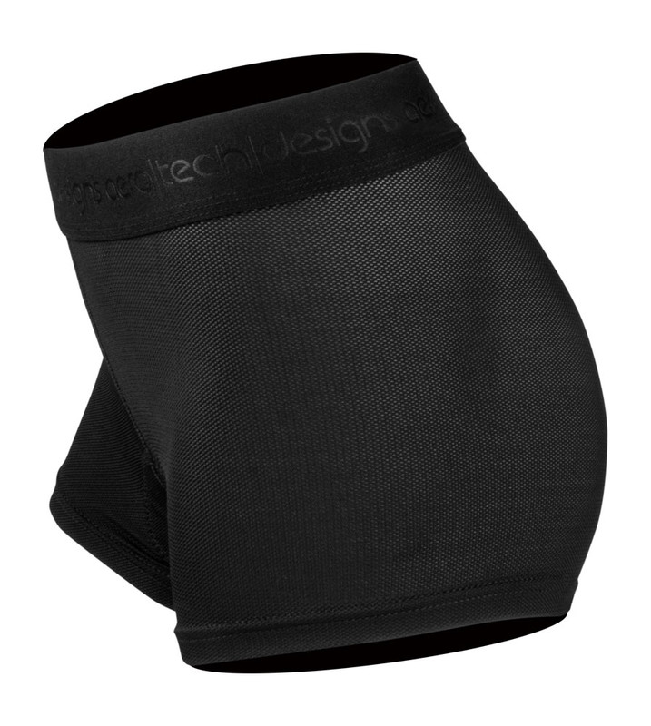 Women's Shorty Padded Liner | 3 Inseam Black Mesh Cycling Underwear