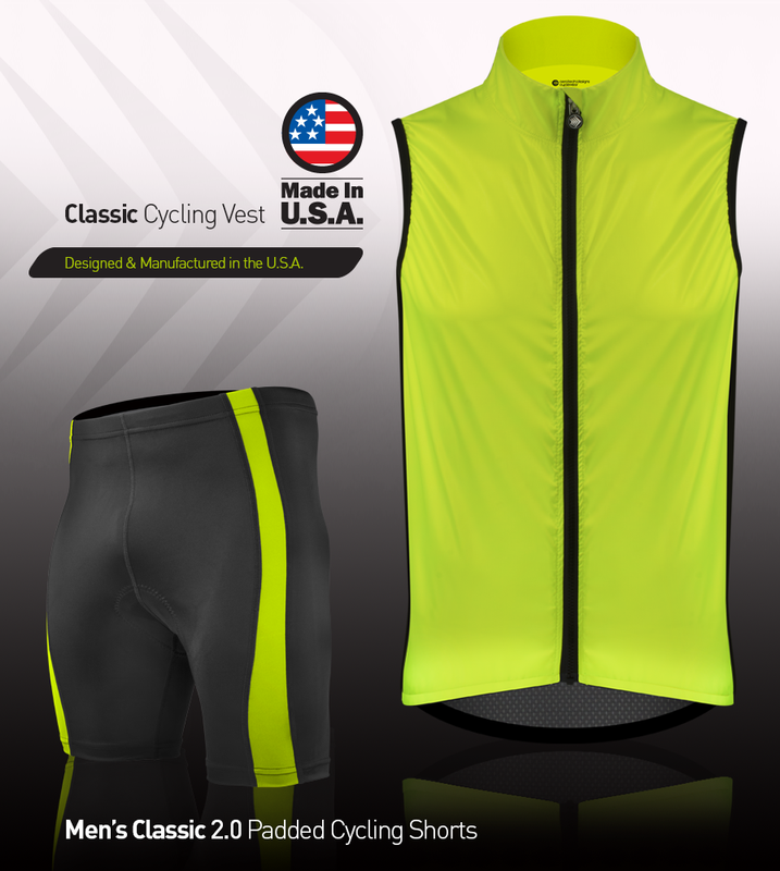 Bend It Cycling Men's Reflective Vest - Hi-Viz Yellow