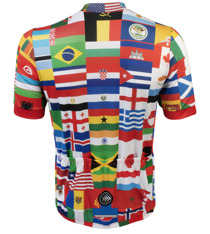Vintage cycling the world Bike Bicycle Cycle' Men's Jersey Polo