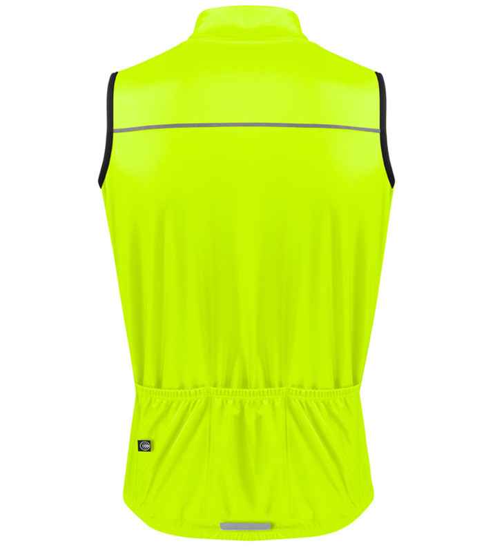 Men's USA Classic | Packable Windproof Vest | Pockets | Hi-Viz Safety Yellow