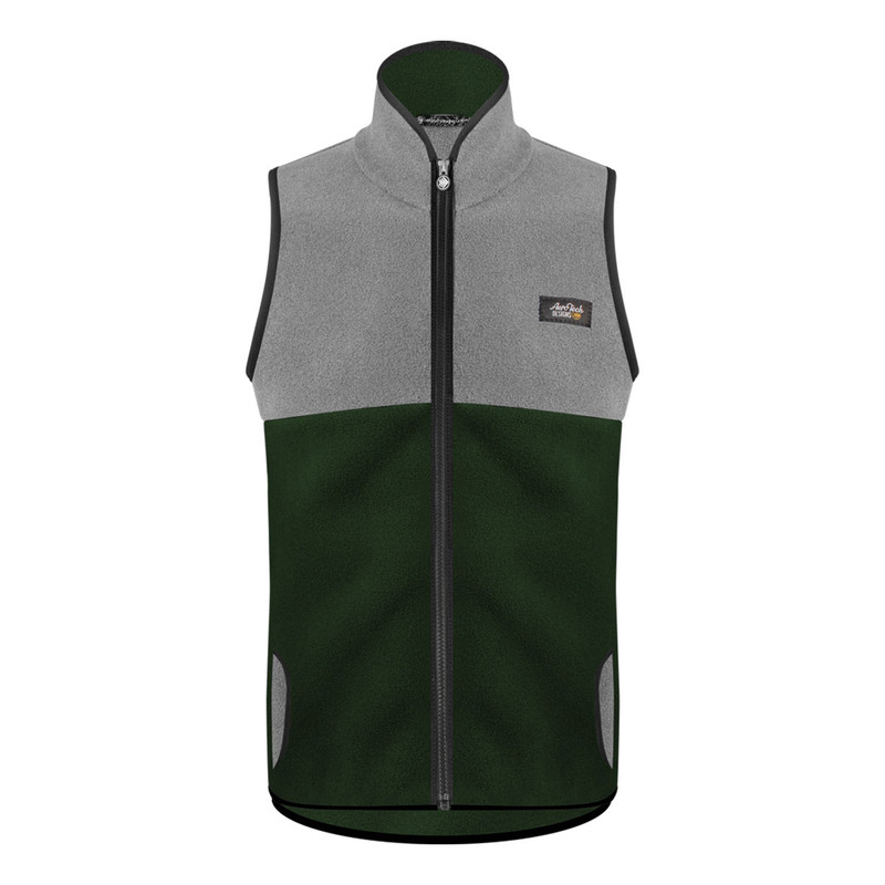 Men's PolarTec Recycled Brush Fleece Zip-Up Vest | Six
