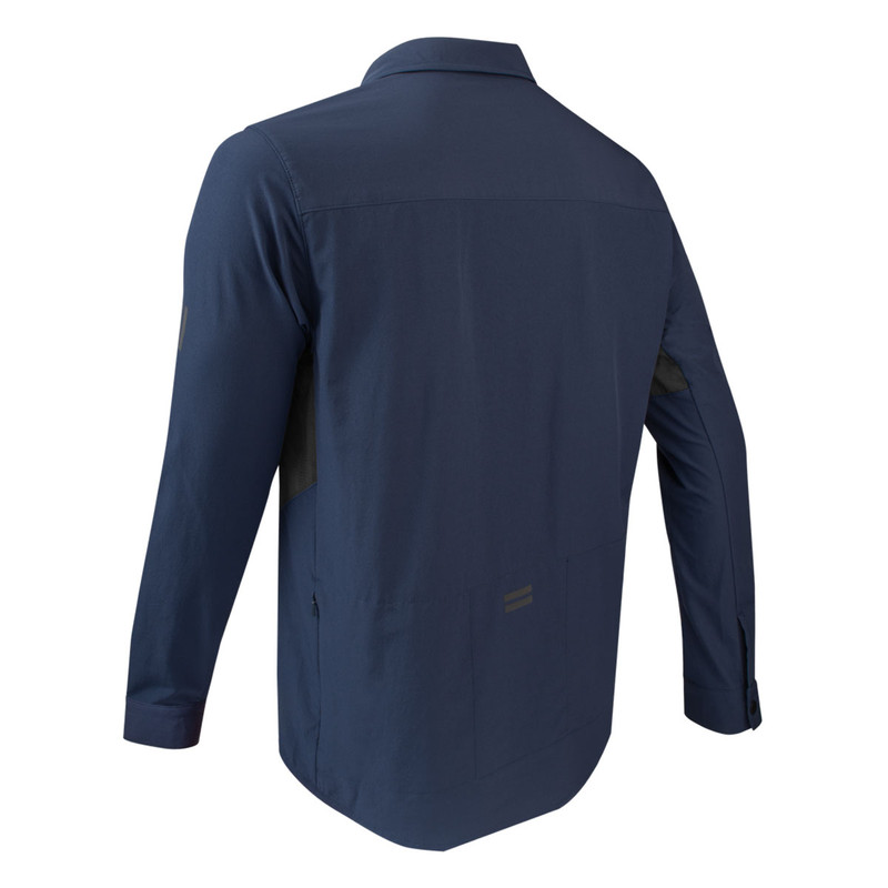 ★andar★ Aerocotton Standard Fit Long Sleeve Men's Hybrid Long Sleeve Commuter Athletic Tailored Cycling