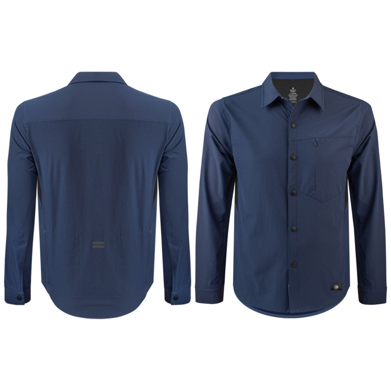 Men's Hybrid Long Sleeve Commuter Athletic Tailored Cycling