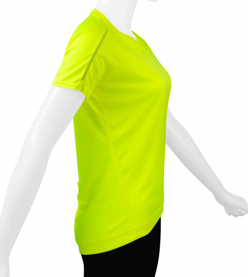 Women's Tech Performance Cycling Tee Shirt with Pocket and