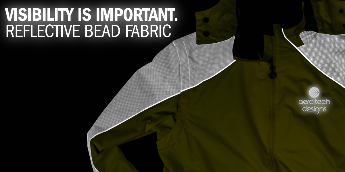 Aero Reflective Beads lit up